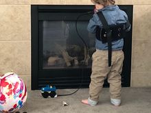 Grandson learning to use the bore scope on his truck