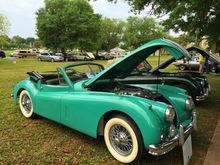 Jaguar's at Brits on the Bay... car show...