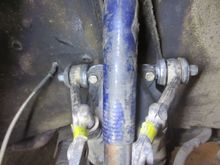 Spindle and wishbone inner fulcrum back on, balljoint about to be mounted on outboard end of the wishbones.
