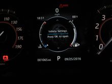 Vehicle Settings display
