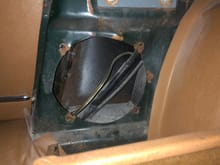 Speaker mounting hole for 1973 E-Type OTS