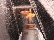 Underneath the Front Wing/Fender, the Shock Absorber Bushes were almost Non Existent.