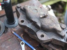 The first Bleed Nipple came out relatively easy using an 11mm Ring Spanner