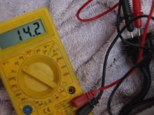 As soon as I Plugged the Blue Plug into the Pressure Switch I got 12 Volts (ish) out of the Plug that would Normally go in the Brake Pump!