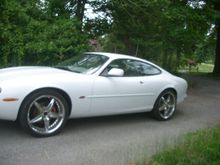 Another view of mounted wheels.