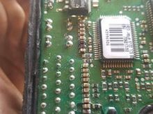 ABS Module JLM20556 - Unedited. This picture showcases the bottom two capacitors that were swapped with the brown ones in the upper row. I believe this repair has created an unclear-able c1175 code for me because the ABS module can't read AC voltage incoming through the drivers rear wheel speed sensor.