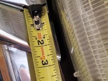 Original is about 2 1/2 wide at the base