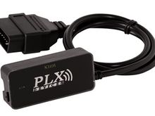 PLX Kiwi 2 showing connector for OBD II port and small "wake up" button