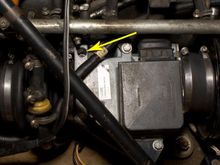 MAF sensor on 84 XK engine (Federal) -- is this the warm idle adjustment screw?