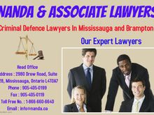 Nanda & Associate Lawyers are leading and professional law firm in Brampton. We offer reliable service, strategic focus and dedication to the case are the trademarks of our services. Our lawyer team members are expert to handle any kind of case and they provide you to best possible legal solutions. Fell free to call us (905-364-3239) / (905-405-0199) for immediate advice from our expert lawyers. We are available 24/7 to provide free Consultation services.