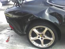 I managed to save the wheels.