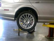 New Wheels Almost Installed