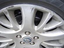 Hidden pieces once the wheel is on.