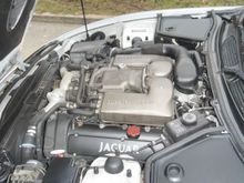 XKR engine
I did intend to get the supercharger and intercoolers powder coated black with silver text and fit new silicon hoses, probably red, but decided to stay stock.