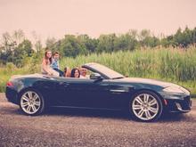 Never, ever, drive XKR with kids on trunk!