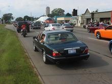 We started our journey by stopping by the biggest automotive event in the world: The Woodward Dream Cruise in Michigan.