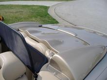 Close up of new tonneau cover.