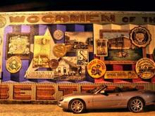 Woodmen of the World mural - Bertram, TX