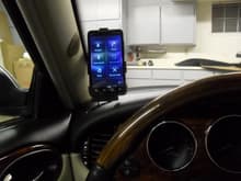 HTC Evo in Sprint Car cradle