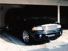 Custom upper and lower grills, monochrome fron and rear bumpers.
