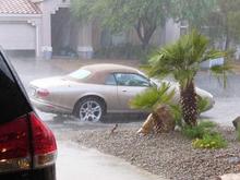 "Don't worry, we haven't had a heavy rain in Las Vegas for a few years." Right.
