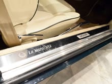 The stainless steel sill plates had a 'Le Mans V12' motif along with the limited edition serial number.