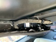 Close-up of rear trim