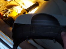 For your orientation. Front of the cowl at the top, being rotated backwards onto it's back.