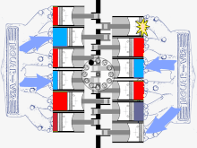 v12 firing animation