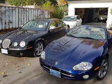 New Stable Mate for the XK8 - hate to call the S-Type a winter beater but that is her mission, get me through a Canadian Winter.