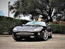 2005 XKR Coupe - Ebony/Ivory - 20" BBS "Montreal" Wheels - Phillips DTRL -  
At the Office Parking Lot 7/22/2017