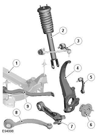 lower rear control arm for RWD cars part No.7