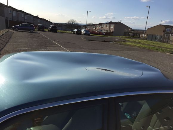 Then some weeks later two kids 4 n 6 decide to use my car as a climbing frame/bouncy castle,it's not only the damage you can see but the paintwork took a beating