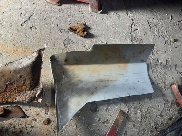 New piece before welding in place