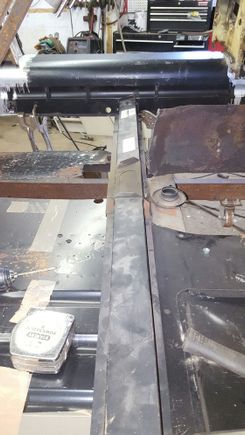 Using cross member and transmission mount to position fit