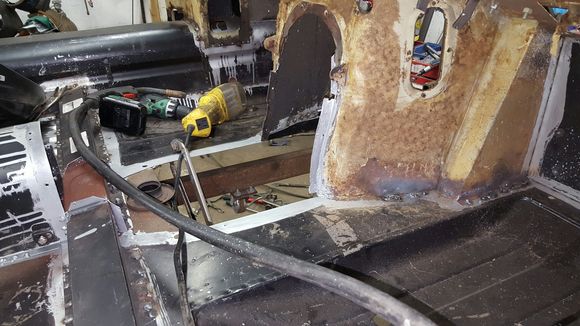 prepped for forward part of tunnel