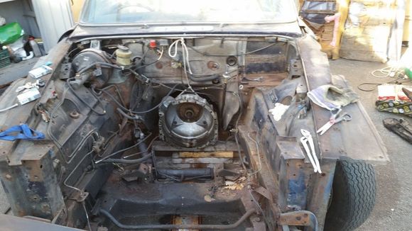 First remove one engine.