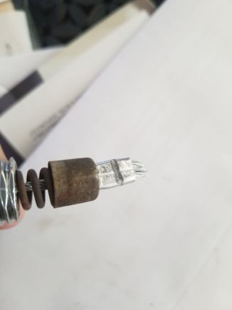 Ferrule in place and compressed.