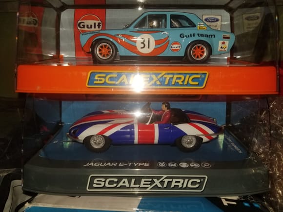 Wife bought me some.new.slot cars for.my scalextric... im reliving my childhood!! :)