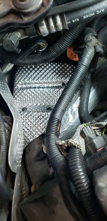 filled DIY heat shield