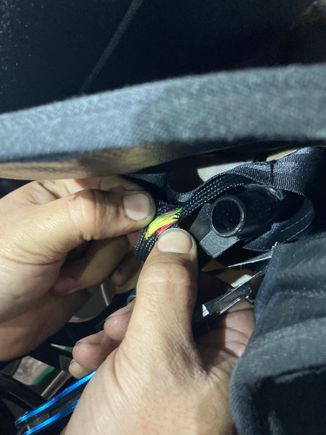 You will have to cut and pull back the nylon our cover to inspect the wires…