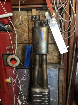 Staggered “V” band (kind of) from downpipes