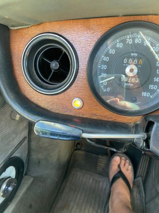 Mysterious light. Warning or is it just winking at me?!? 