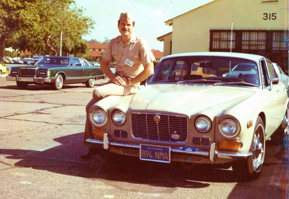 Don and Jonathan One 1971 Series 1 XJ-6 Note JCNA Badge in The Grill.