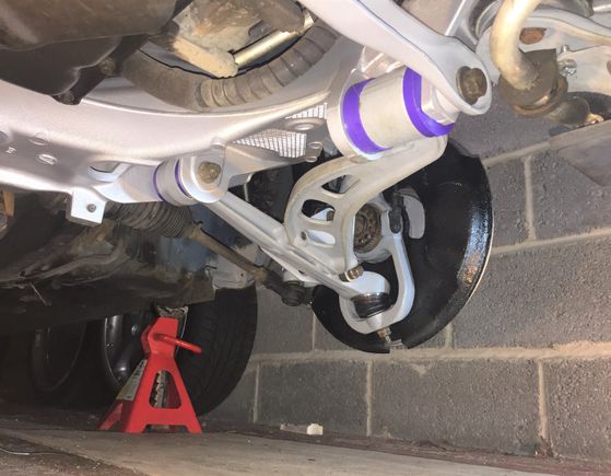 Finished front suspension