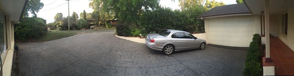 S-Type in the driveway