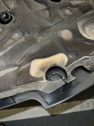 Underside of engine cover