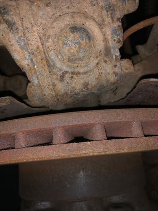 Front Brake Disk is very close to upper suspension wishbone