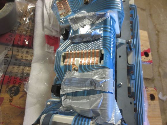 Just in case, tape over the fixings