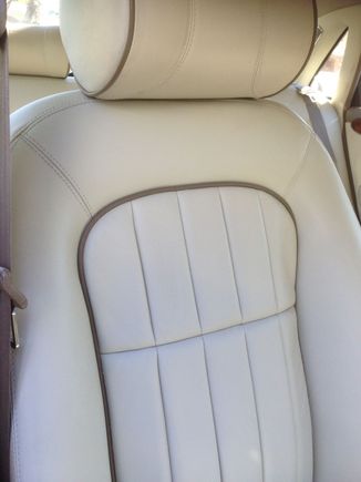 Detail of passenger seat.